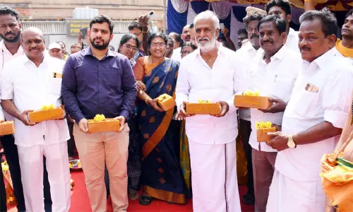 ரூ.4.49 கோடி மதிப்பீட்டிலான புதிய திட்டப் பணிகளுக்கு அடிக்கல் நாட்டினார் அமைச்சர் சேகர்பாபு