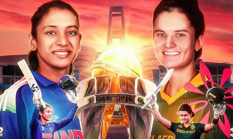 மகளிர் உலகக்கோப்பை இறுதிப்போட்டி: மழை காரணமாக டாஸ் போடுவதில் தாமதம்