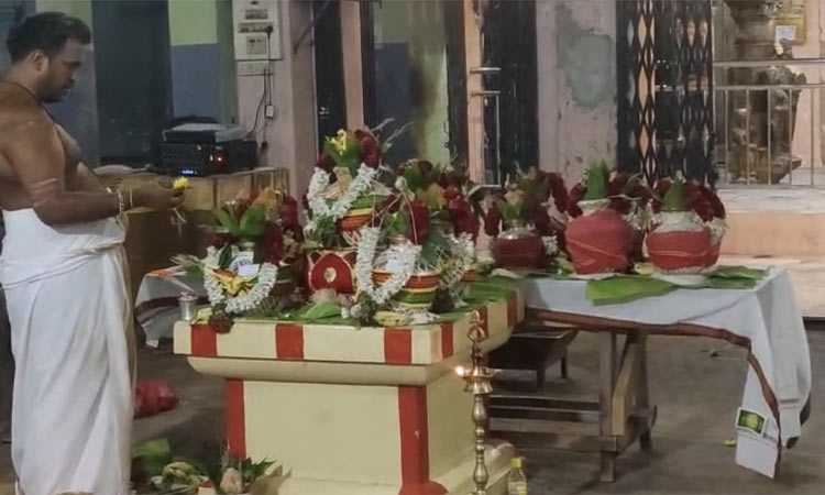 போடி சுப்பிரமணிய சுவாமி கோவிலில் பாலாலய பூஜை