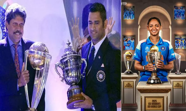 இந்திய கிரிக்கெட்: தோனி, கபில் தேவ் வரிசையில் இணைந்த ஹர்மன்பிரீத் கவுர் இந்திய கிரிக்கெட்: தோனி, கபில் தேவ் வரிசையில் இணைந்த ஹர்மன்பிரீத் கவுர்