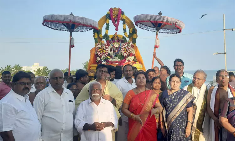 பவித்ர உற்சவம் நிறைவு: கன்னியாகுமரி வெங்கடாஜலபதி கோவிலில் சுவாமி வீதிஉலா