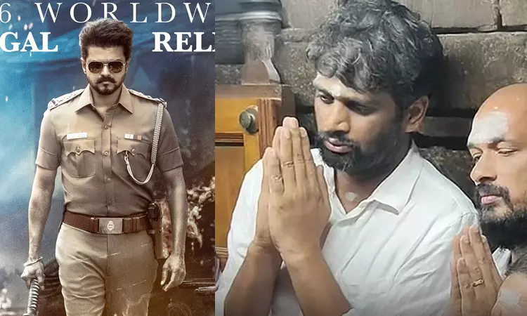 பழனியில் சாமி தரிசனம் செய்த ஜனநாயகன் பட இயக்குநர்