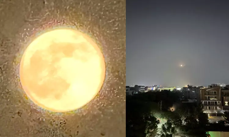 பிரகாச ஒளி, அளவில் பெரிய நிலவு... வானில் நடந்த அதிசயம் பிரகாச ஒளி, அளவில் பெரிய நிலவு... வானில் நடந்த அதிசயம்