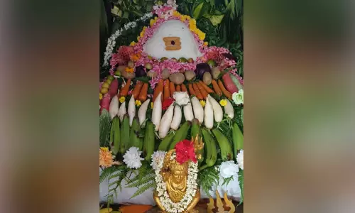 சிவன்மலை சிவலிங்கத்துக்கு அன்னாபிஷேகம், சிறப்பு காய்கறி அலங்காரம் - பக்தர்கள் தரிசனம்