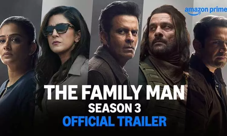 “தி பேமிலி மேன் 3” வெப் தொடரின் டிரெய்லர் வெளியானது!