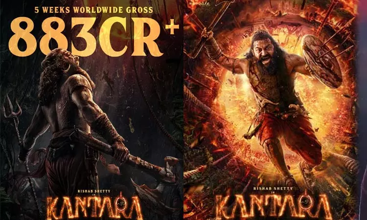 5 வாரத்தில் ரூ.883 கோடி வசூலித்த “காந்தாரா சாப்டர் 1” 5 வாரத்தில் ரூ.883 கோடி வசூலித்த “காந்தாரா சாப்டர் 1”