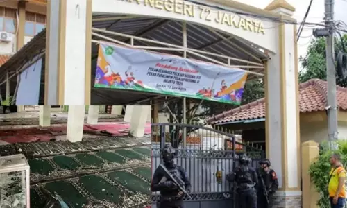 இந்தோனேசியாவில் பள்ளி மசூதியில் குண்டுவெடிப்பு: மாணவர்கள் உள்பட 55 பேர் காயம்