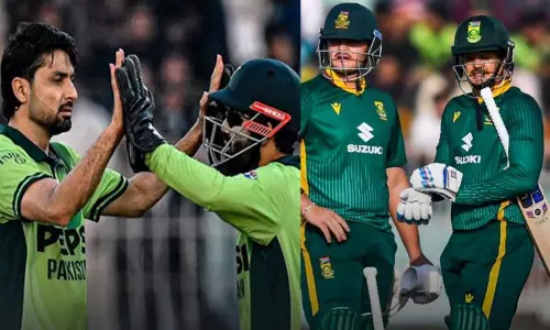 பாகிஸ்தானுக்கு எதிரான 3வது ஒருநாள் போட்டி: தென் ஆப்பிரிக்கா 143 ரன்களுக்கு ஆல் அவுட்