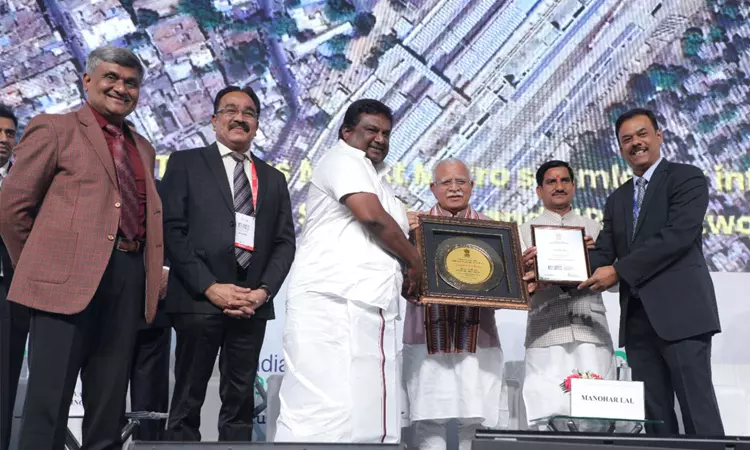 சென்னை மெட்ரோ ரெயில் நிறுவனத்திற்கு மத்திய அரசின் 2 விருதுகள்