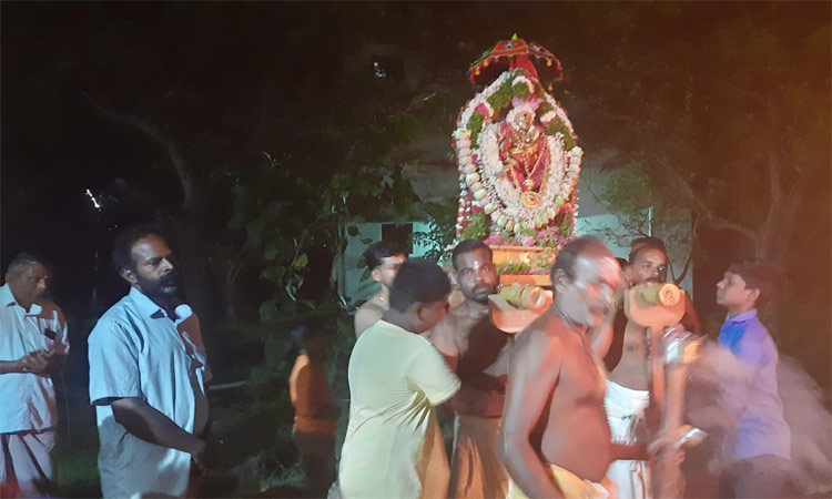 கொட்டாரம் வடுகன்பற்று அகஸ்தீஸ்வரர் கோவிலில் நடராஜர் வாகன பவனி