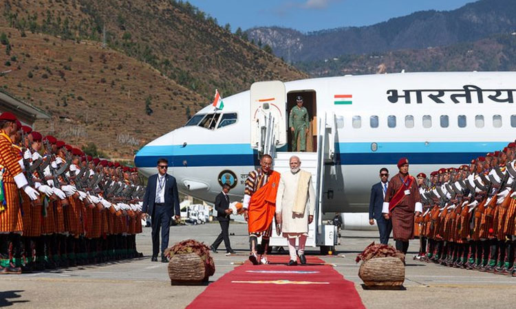 பூடான் சென்றடைந்தார் பிரதமர் மோடி; உற்சாக வரவேற்பு