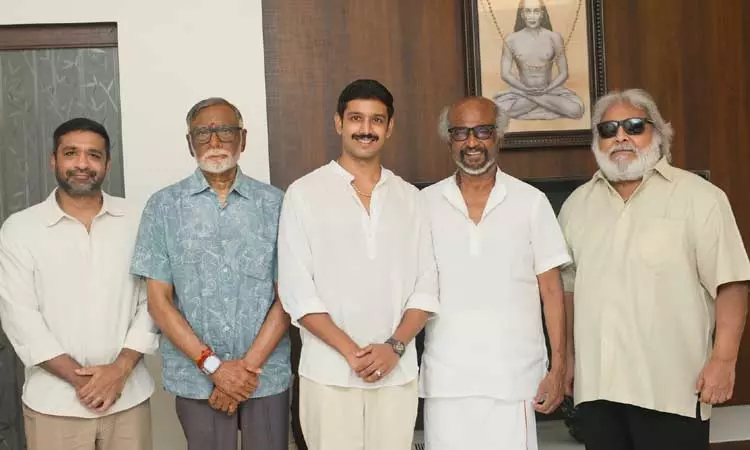 ரஜினிகாந்தை சந்தித்து வாழ்த்து பெற்றார் நடிகர் தர்ஷன் கணேசன்