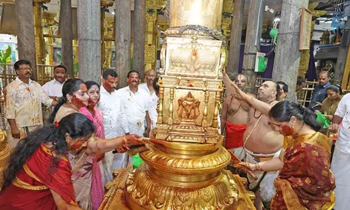 கார்த்திகை பிரம்மோற்சவம்: திருச்சானூரில் கோவில் ஆழ்வார் திருமஞ்சனம் கார்த்திகை பிரம்மோற்சவம்: திருச்சானூரில் கோவில் ஆழ்வார் திருமஞ்சனம்