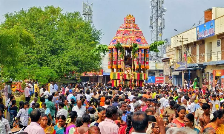 கோவில்பட்டி செண்பகவல்லி அம்மன் கோவிலில் ஐப்பசி திருக்கல்யாண தேரோட்டம்