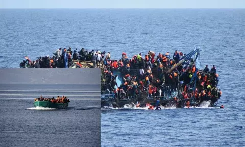 அகதிகள் படகு கடலில் கவிழ்ந்து விபத்து - 42 பேர் பலி