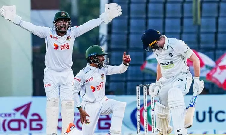 அயர்லாந்துக்கு எதிரான முதல் டெஸ்ட்: வெற்றியை நெருங்கும் வங்காளதேசம்