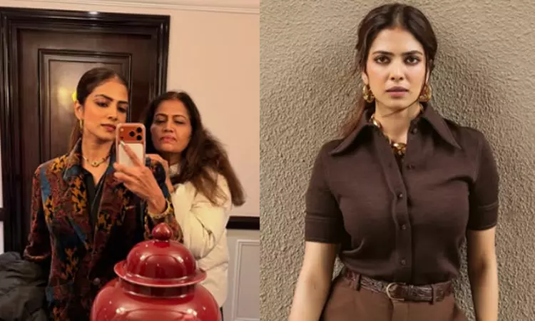 தனது தாயின் மனக்குறையை தீர்த்து வைத்த நடிகை மாளவிகா மோகனன்