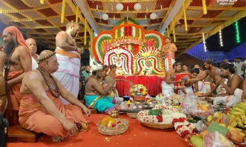 மயிலாடுதுறையில் காவிரி துலா உற்சவம்.. சுவாமி-அம்பாள் திருக்கல்யாணம்