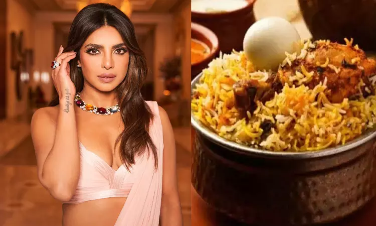 ஐதராபாத் பிரியாணி உலகிலேயே சிறந்தது -  நடிகை பிரியங்கா சோப்ரா