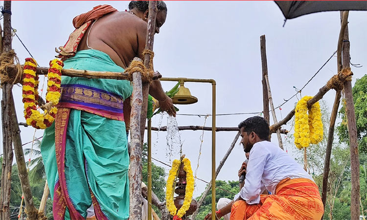 நாகை: கணபதிபுரம் கோவில்களில் கும்பாபிஷேகம்