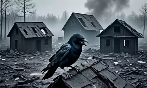 4 குடிசை வீடுகளை தீக்கிரையாக்கிய காகம்; கடன் வாங்கி வைத்திருந்த ரூ.1 லட்சமும் நாசம்