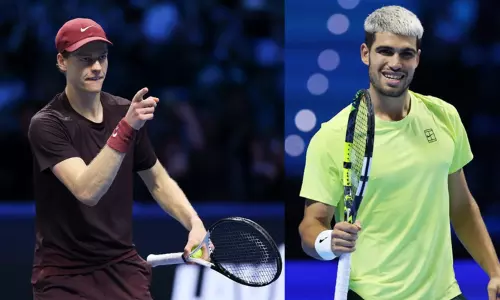 ஆண்கள் டென்னிஸ் சாம்பியன்ஷிப்: இறுதிப்போட்டியில் சினெர் - அல்காரஸ் பலப்பரீட்சை ஆண்கள் டென்னிஸ் சாம்பியன்ஷிப்: இறுதிப்போட்டியில் சினெர் - அல்காரஸ் பலப்பரீட்சை