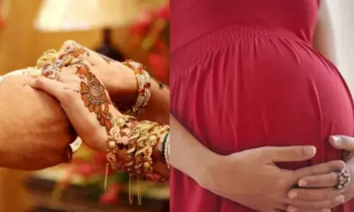 திருமணமான 2½ மாதத்தில் புதுப்பெண் 8 மாத கர்ப்பம்; கணவர் அதிர்ச்சி