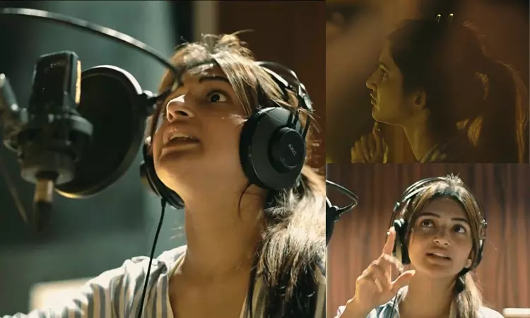 sreeleela starts dubbing for Parasakthi sreeleela starts dubbing for Parasakthi