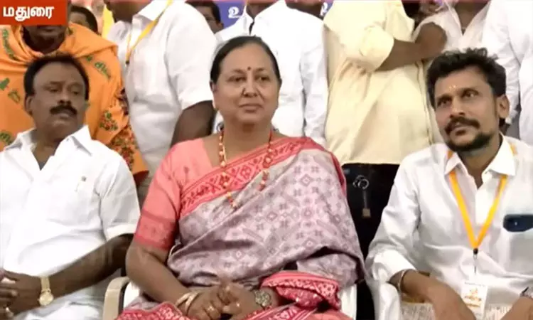 அ.தி.மு.க. முன்னாள் அமைச்சருடன் கூட்டணி பற்றி பேசவில்லை - பிரேமலதா விஜயகாந்த் பேட்டி