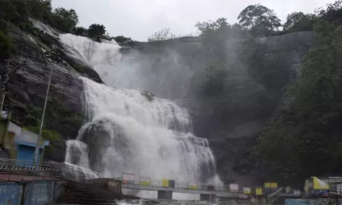 கனமழையால் நீர்வரத்து அதிகரிப்பு.. குற்றாலம் மெயின் அருவியில் குளிக்கத் தடை கனமழையால் நீர்வரத்து அதிகரிப்பு.. குற்றாலம் மெயின் அருவியில் குளிக்கத் தடை