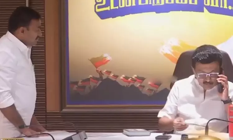 ‘நாளைக்கு அறிவாலயம் வாங்க போட்டோ எடுத்துக்கலாம்’ - திமுக மூத்த உறுப்பினருக்கு போனில் அழைப்பு விடுத்த மு.க.ஸ்டாலின் ‘நாளைக்கு அறிவாலயம் வாங்க போட்டோ எடுத்துக்கலாம்’ - திமுக மூத்த உறுப்பினருக்கு போனில் அழைப்பு விடுத்த மு.க.ஸ்டாலின்