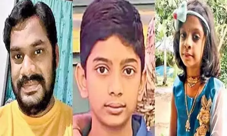 2 பிள்ளைகளையும் ஆற்றில் வீசி கொன்று தந்தை தற்கொலை  அதிர்ச்சி சம்பவம்