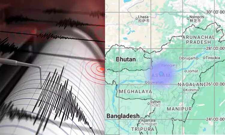 அசாமில் நிலநடுக்கம் - ரிக்டர் அளவில் 2.9  ஆக பதிவு