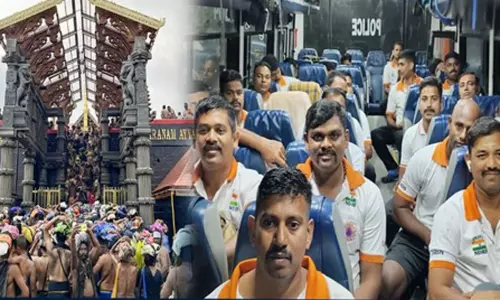 சபரிமலைக்கு விரைந்த அரக்கோணம் தேசிய பேரிடர் மீட்பு படை