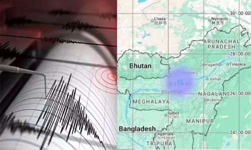 அசாமில் நிலநடுக்கம் - ரிக்டர் அளவில் 2.9  ஆக பதிவு