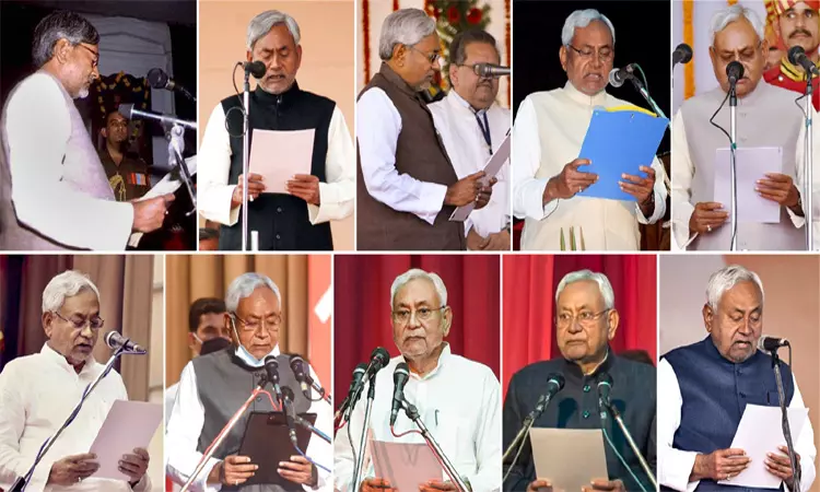 அதிக ஆண்டுகள் முதல்-மந்திரி பதவி: கருணாநிதியை முந்திய நிதிஷ்குமார்