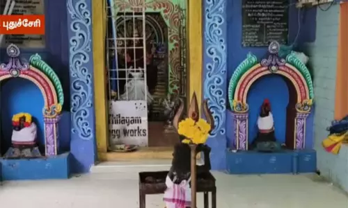 அம்மன் கோவிலில் பூட்டை உடைத்து நகைகள் திருட்டு - புதுச்சேரியில் பரபரப்பு