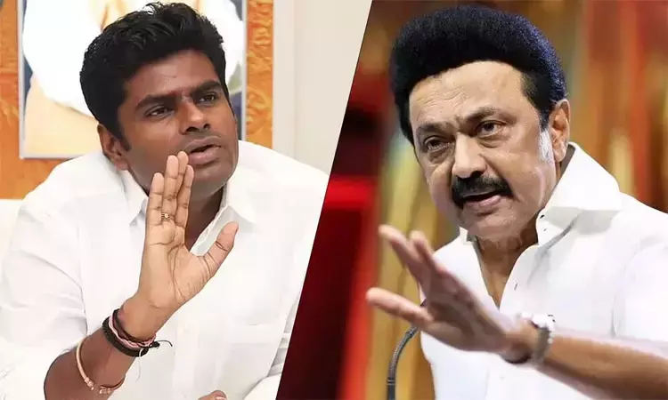 மெட்ரோ ரெயில் திட்டத்தை வைத்து மு.க.ஸ்டாலின் அரசியல் செய்கிறார்: அண்ணாமலை மெட்ரோ ரெயில் திட்டத்தை வைத்து மு.க.ஸ்டாலின் அரசியல் செய்கிறார்: அண்ணாமலை