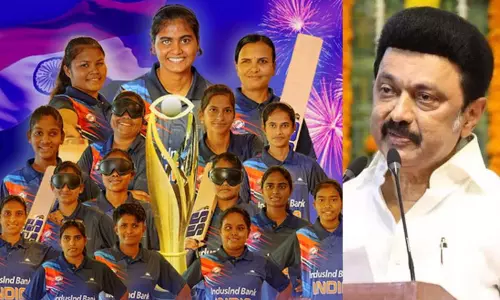 பார்வையற்றோர் பெண்கள் உலகக்கோப்பையில் இந்தியா சாம்பியன்... முதல்-அமைச்சர் மு.க.ஸ்டாலின் வாழ்த்து
