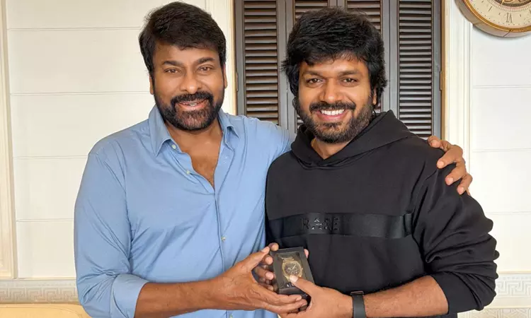 Chiranjeevi gifts Anil Ravipudi a luxury watch on his birthday