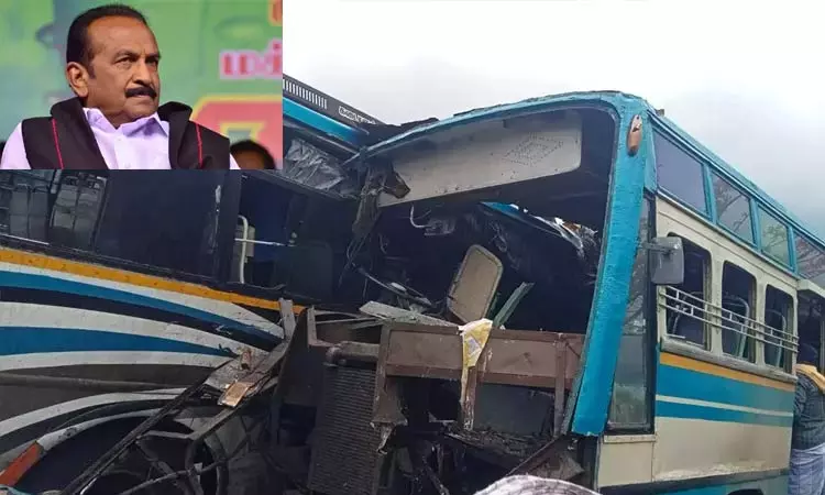 தென்காசி பஸ் விபத்தில் 6 பேர் பலி; வைகோ இரங்கல்