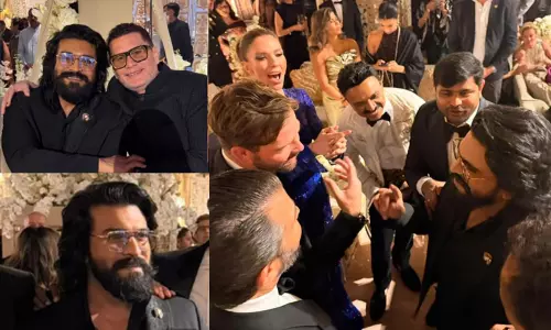 Viral Pics: Ram Charan Steals the Spotlight at Mantena Wedding; Meets Donald Trump Jr and Others