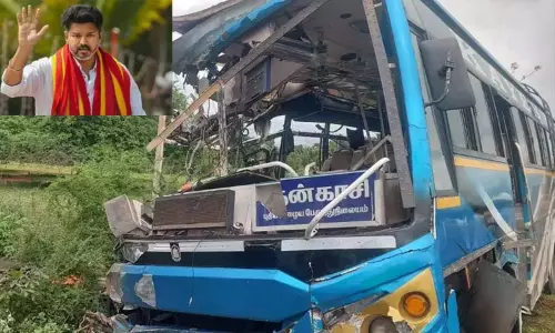 தென்காசி பஸ் விபத்தில் 6 பேர் உயிரிழந்த செய்தி மன வேதனை அளிக்கிறது; தவெக தலைவர் விஜய்