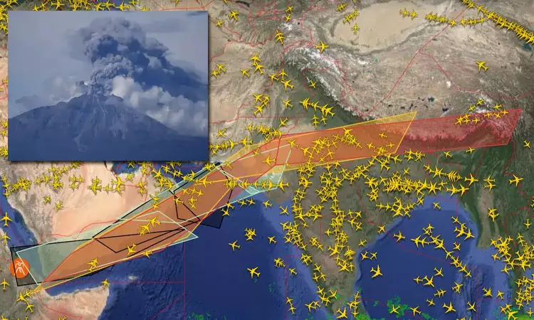 எத்தியோப்பியாவில் வெடித்த எரிமலை: இந்திய நகரங்களை சூழ்ந்த சாம்பல்.. விமான சேவை பாதிப்பு எத்தியோப்பியாவில் வெடித்த எரிமலை: இந்திய நகரங்களை சூழ்ந்த சாம்பல்.. விமான சேவை பாதிப்பு