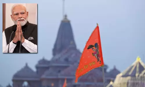 அயோத்தி ராமர் கோவிலில் இன்று காவிக்கொடி ஏற்றுகிறார் பிரதமர் மோடி