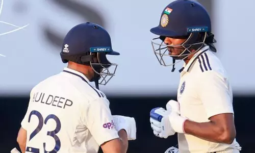 2-வது டெஸ்ட்: ஜெய்ஸ்வால், ராகுல் ஏமாற்றம்.. இந்திய அணி திணறல்