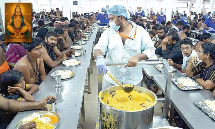 சபரிமலை கோவிலில் நாளை முதல் பக்தர்களுக்கான அன்னதான உணவில் மாற்றம் சபரிமலை கோவிலில் நாளை முதல் பக்தர்களுக்கான அன்னதான உணவில் மாற்றம்