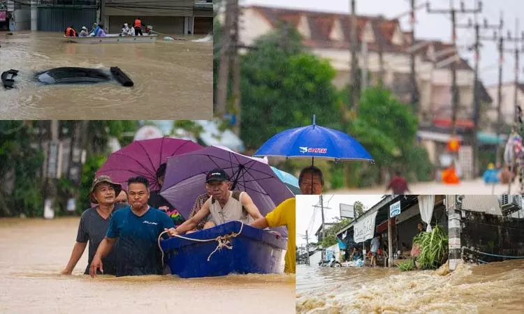 தாய்லாந்தில் கனமழை, வெள்ளம்: 33 பேர் பலி