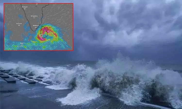 சென்றது சென்யார்.. சென்னையை நோக்கி நகரும் புதிய புயல்.! சென்றது சென்யார்.. சென்னையை நோக்கி நகரும் புதிய புயல்.!