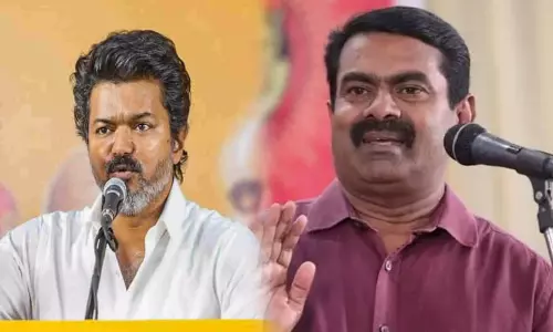 மோட்டர் பைக் தருகிறேன், கார் தருகிறேன் என கூறுவதற்கு நான் என்ன பிக்காளி பையலா?- விஜய்யை விமர்சித்த சீமான்